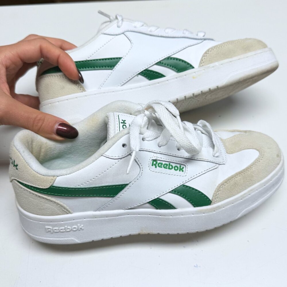 Reebok Club C Revenge – Chalk/Green – Women’s 7 – Barely Worn